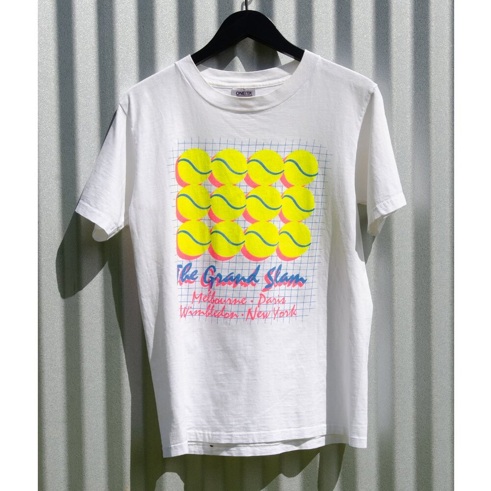 Vintage Tennis "Grand Slam" Tournament Tshirt M (fits like S/M) Cotton